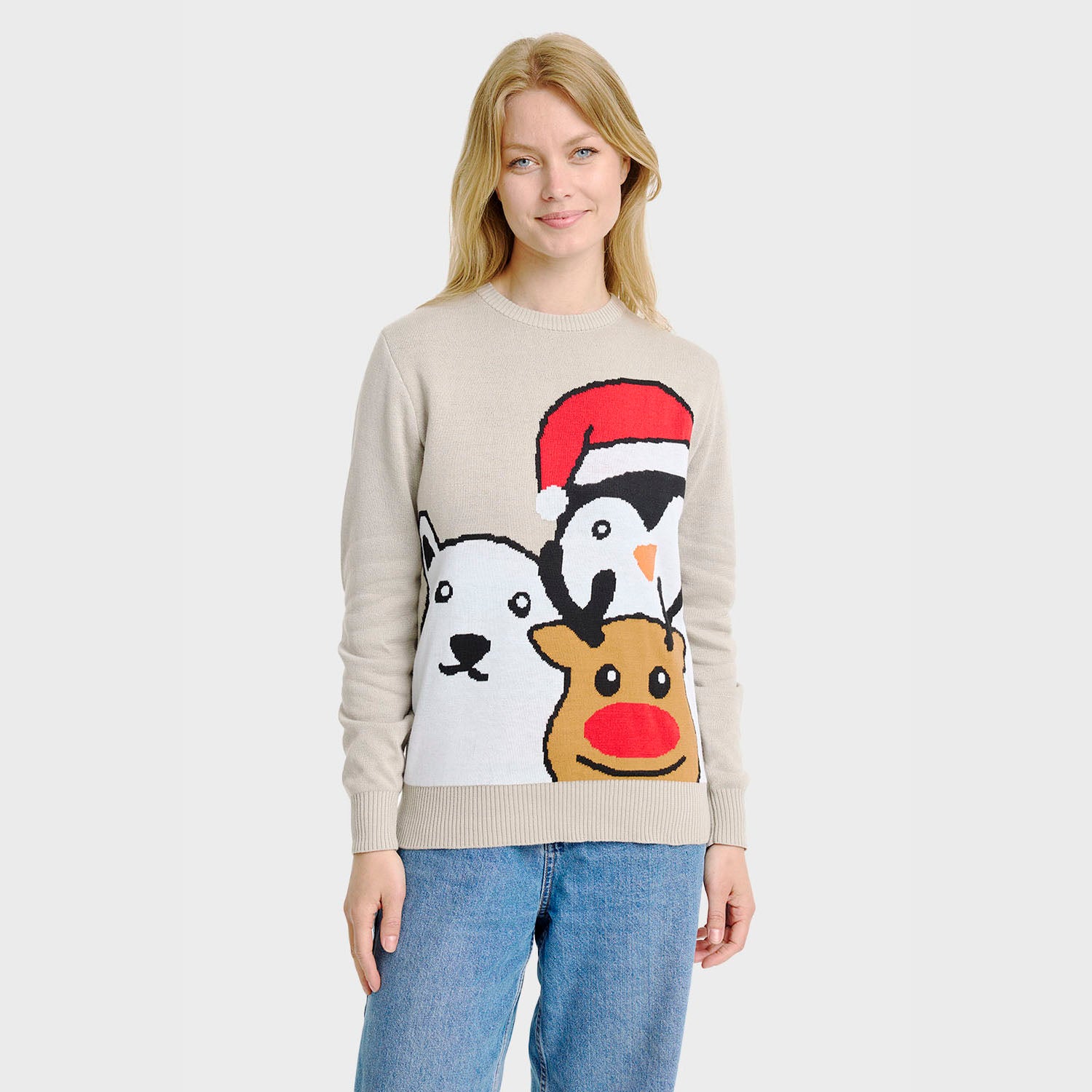 Animal Christmas Sweater β Women